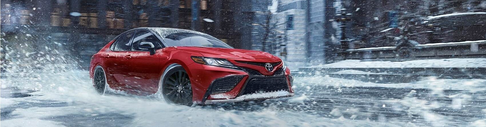Toyota Camry in Snow
